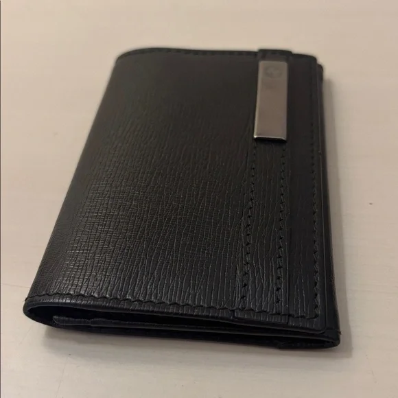 GUCCI BLACK LEATHER CARDHOLDER